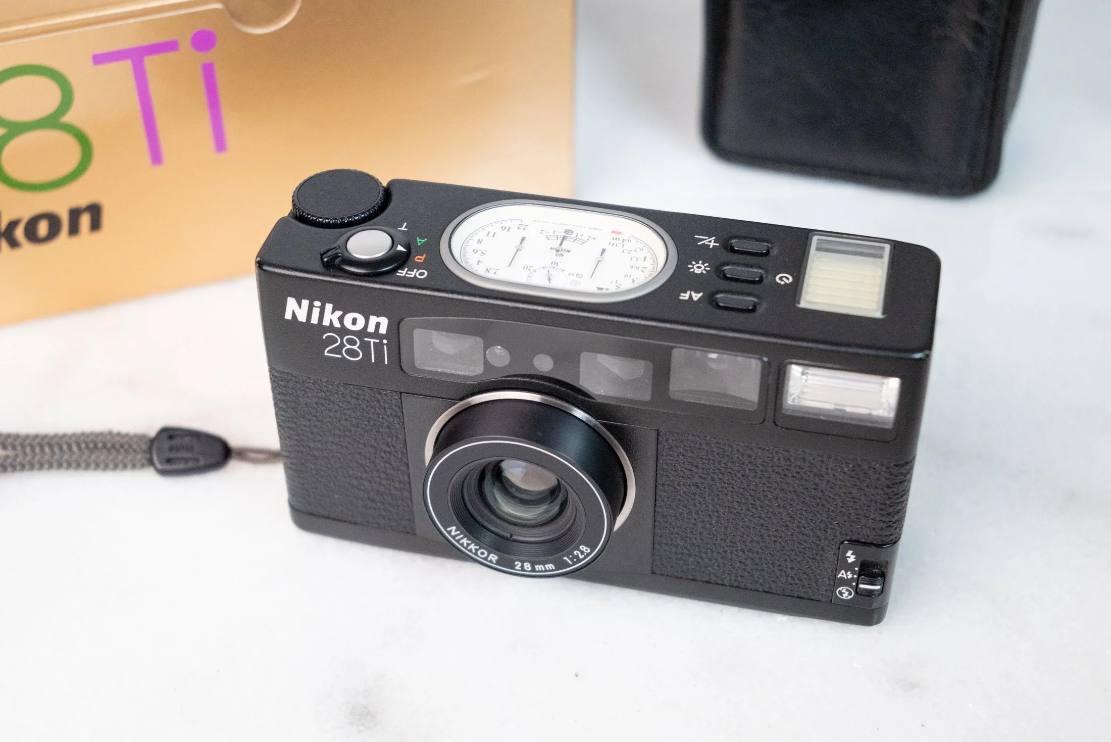 Nikon 28Ti Point and Shoot 35mm Film Camera with Box, Case and